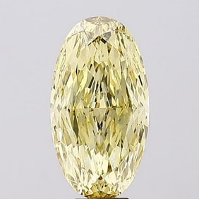 10.34 ct, Fancy Intense Yellow/VS2, Oval cut IGI Graded Diamond