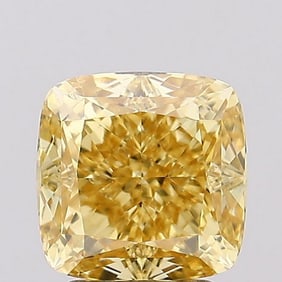 3.11 ct, Fancy Vivid Yellow/VVS2, Cushion cut IGI Graded Diamond