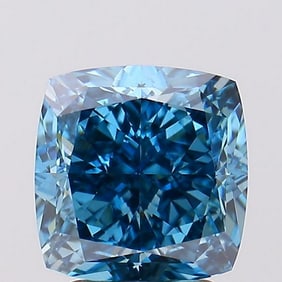3.20 ct, Fancy Vivid Blue/VVS2, Cushion cut IGI Graded Diamond