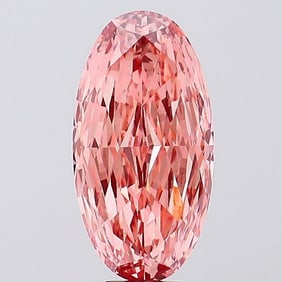 10.35 ct, Fancy Vivid Pink/VS1, Oval cut IGI Graded Diamond