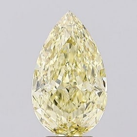 4.57 ct, Fancy Intense Yellow/VS1, Pear cut IGI Graded Diamond