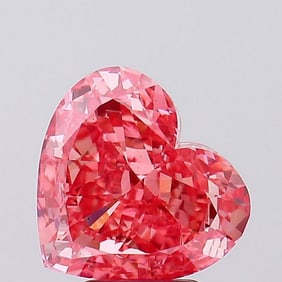 4.51 ct, Fancy Vivid Pink/VS1, Heart cut IGI Graded Diamond