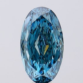 10.08 ct, Fancy Vivid Blue/VS1, Oval cut IGI Graded Diamond