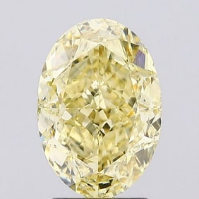 3.05 ct, Fancy Intense Yellow/VS1, Oval cut IGI Graded Diamond