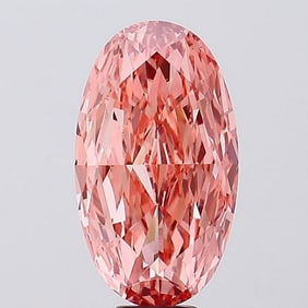 11.36 ct, Fancy Vivid Pink/VVS2, Oval cut IGI Graded Diamond