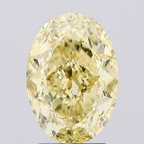 3.04 ct, Fancy Intense Yellow/VVS2, Oval cut IGI Graded Diamond