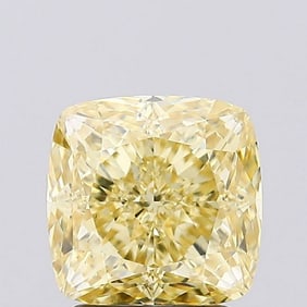 2.51 ct, Fancy Intense Yellow/VS1, Cushion cut IGI Graded Diamond