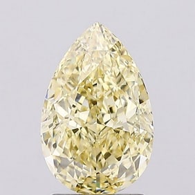 2.05 ct, Fancy Intense Yellow/VS1, Pear cut IGI Graded Diamond