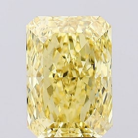 6.50 ct, Fancy Vivid Yellow/VS1, Radiant cut IGI Graded Diamond