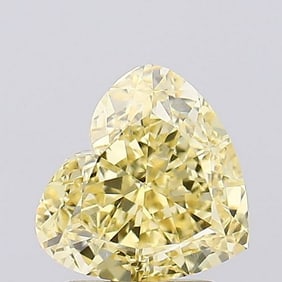 2.09 ct, Fancy Intense Yellow/VVS2, Heart cut IGI Graded Diamond