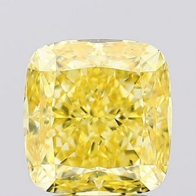 3.06 ct, Fancy Vivid Yellow/VS1, Cushion cut IGI Graded Diamond
