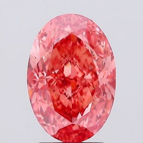 3.11 ct, Fancy Vivid Pink/VVS2, Oval cut IGI Graded Diamond