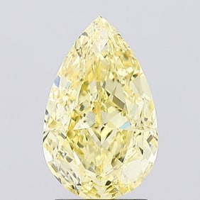 2.26 ct, Fancy Intense Yellow/VS1, Pear cut IGI Graded Diamond