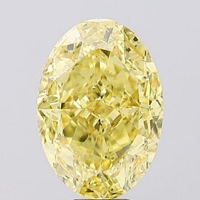 12.03 ct, Fancy Vivid Yellow/VS1, Oval cut IGI Graded Diamond