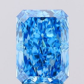2.52 ct, Fancy Vivid Blue/VS1, Radiant cut IGI Graded Diamond