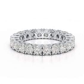 18kt White Gold 4.00ct. Round cut Diamond Eternity Ring