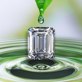 4.81 ct, D/VVS2, Emerald cut IGI Graded Diamond