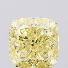 3.07 ct, Fancy Intense Yellow/VS1, Cushion cut IGI Graded Diamond