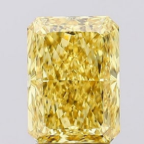 2.50 ct, Fancy Vivid Yellow/VS1, Radiant cut IGI Graded Diamond