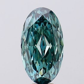 8.09 ct, Fancy Vivid Green/VS1, Oval cut IGI Graded Diamond