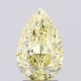 2.51 ct, Fancy Intense Yellow/VS1, Pear cut IGI Graded Diamond