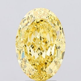 4.52 ct, Fancy Vivid Yellow/VS1, Oval cut IGI Graded Diamond