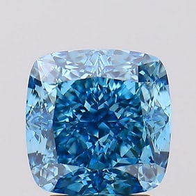 3.05 ct, Fancy Vivid Blue/VS1, Cushion cut IGI Graded Diamond