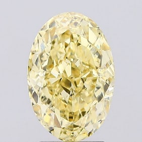 3.02 ct, Fancy Intense Yellow/VS1, Oval cut IGI Graded Diamond
