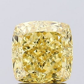 2.05 ct, Fancy Vivid Yellow/VS1, Cushion cut IGI Graded Diamond