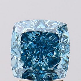 2.57 ct, Fancy Vivid Blue/VVS2, Cushion cut IGI Graded Diamond