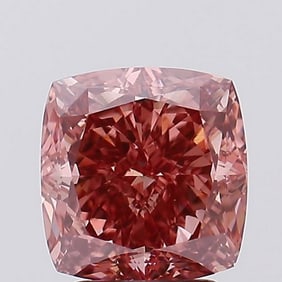 3.11 ct, Fancy Vivid Brownish Pink/VVS2, Cushion cut IGI Graded Diamond