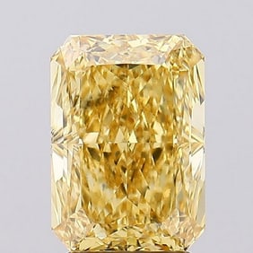3.13 ct, Fancy Vivid Yellow/VVS2, Radiant cut IGI Graded Diamond