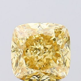2.53 ct, Fancy Vivid Yellow/VS1, Cushion cut IGI Graded Diamond
