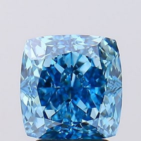 3.03 ct, Fancy Vivid Blue/VVS2, Cushion cut IGI Graded Diamond
