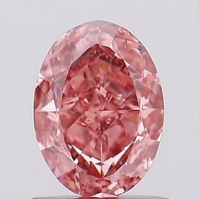 1.00 ct, Fancy Vivid Pink/VS1, Oval cut IGI Graded Diamond