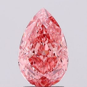 2.10 ct, Fancy Vivid Pink/VS1, Pear cut IGI Graded Diamond