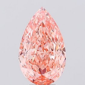 3.71 ct, Fancy Vivid Pink/VVS2, Pear cut IGI Graded Diamond