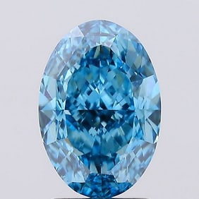 2.53 ct, Fancy Vivid Blue/VS1, Oval cut IGI Graded Diamond