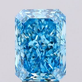 3.58 ct, Fancy Vivid Blue/VVS2, Radiant cut IGI Graded Diamond