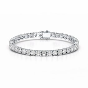 18kt White Gold 21.17ct. Round cut Diamond Bracelet