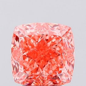 3.14 ct, Fancy Vivid Orange Pink/VS1, Cushion cut IGI Graded Diamond