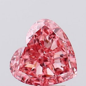 2.00 ct, Fancy Vivid Pink/VVS2, Heart cut IGI Graded Diamond
