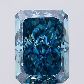 9.24 ct, Fancy Vivid Blue/VS1, Radiant cut IGI Graded Diamond