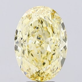 7.03 ct, Fancy Intense Yellow/VS1, Oval cut IGI Graded Diamond