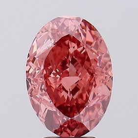 5.69 ct, Fancy Vivid Pink/VVS2, Oval cut IGI Graded Diamond