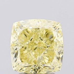 3.11 ct, Fancy Yellow/VVS2, Cushion cut IGI Graded Diamond