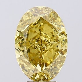 6.33 ct, Fancy Vivid Yellow/VS1, Oval cut IGI Graded Diamond