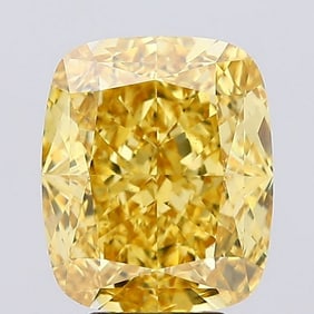 6.03 ct, Fancy Vivid Yellow/VS2, Cushion cut IGI Graded Diamond