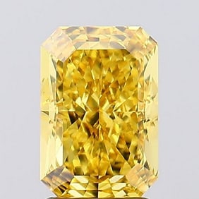 2.54 ct, Fancy Vivid Yellow/VS2, Radiant cut IGI Graded Diamond