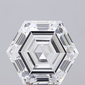 10.09 ct, E/VVS2, Hexagonal cut IGI Graded Diamond